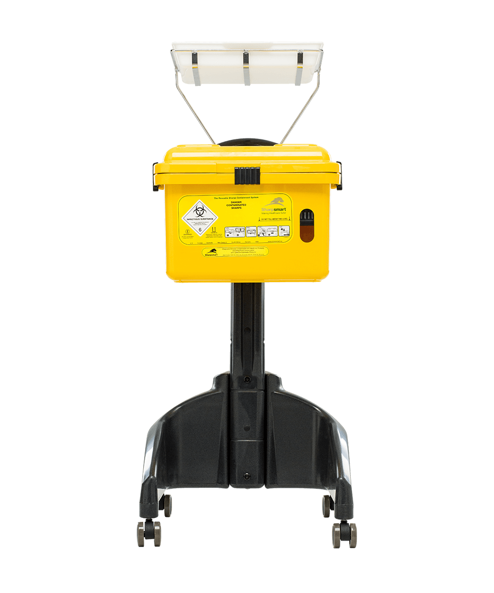 Cartsmart With Cleanzone Bracket & Tray Sharpsmart